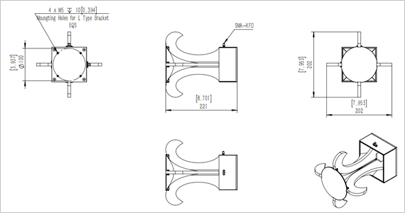 3D-printed low-cost choke corrugated Gaussian profile horn antenna for Ka-band | Scientific Reports